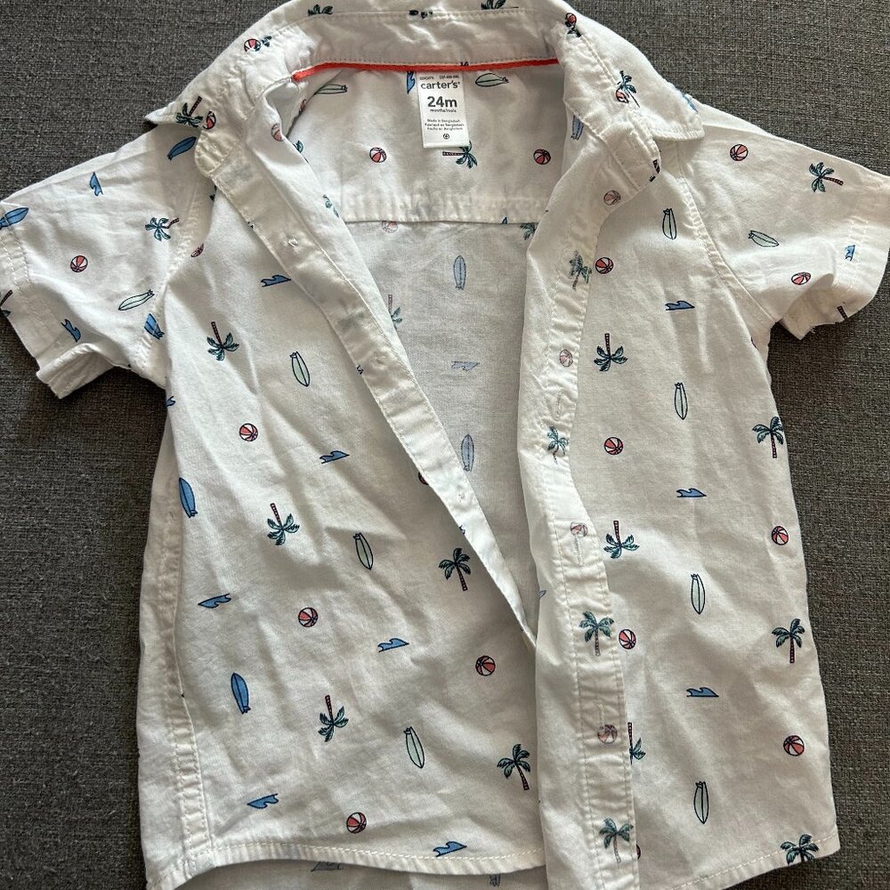 Carter's Surfer Button Down Shirt